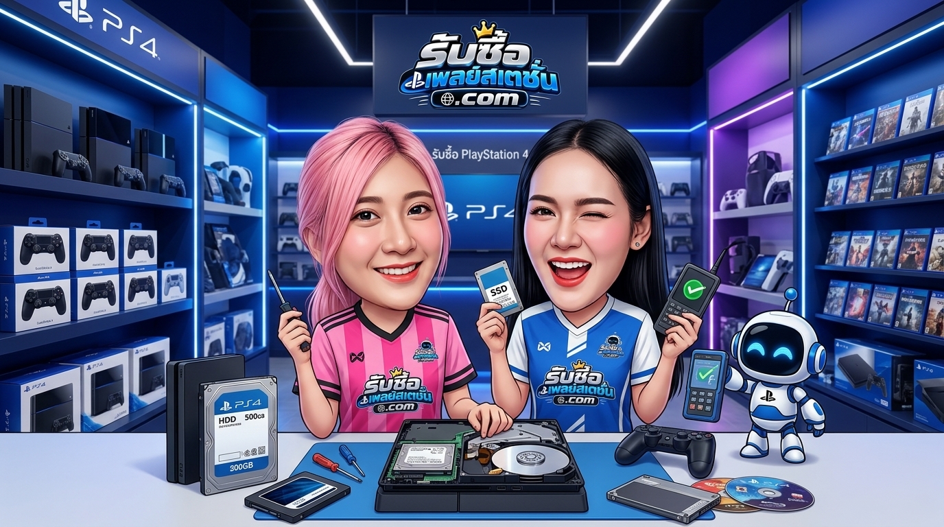 การตรวจเช็กและเปลี่ยนฮาร์ดดิสก์เป็น SSD บนเครื่อง PlayStation 4