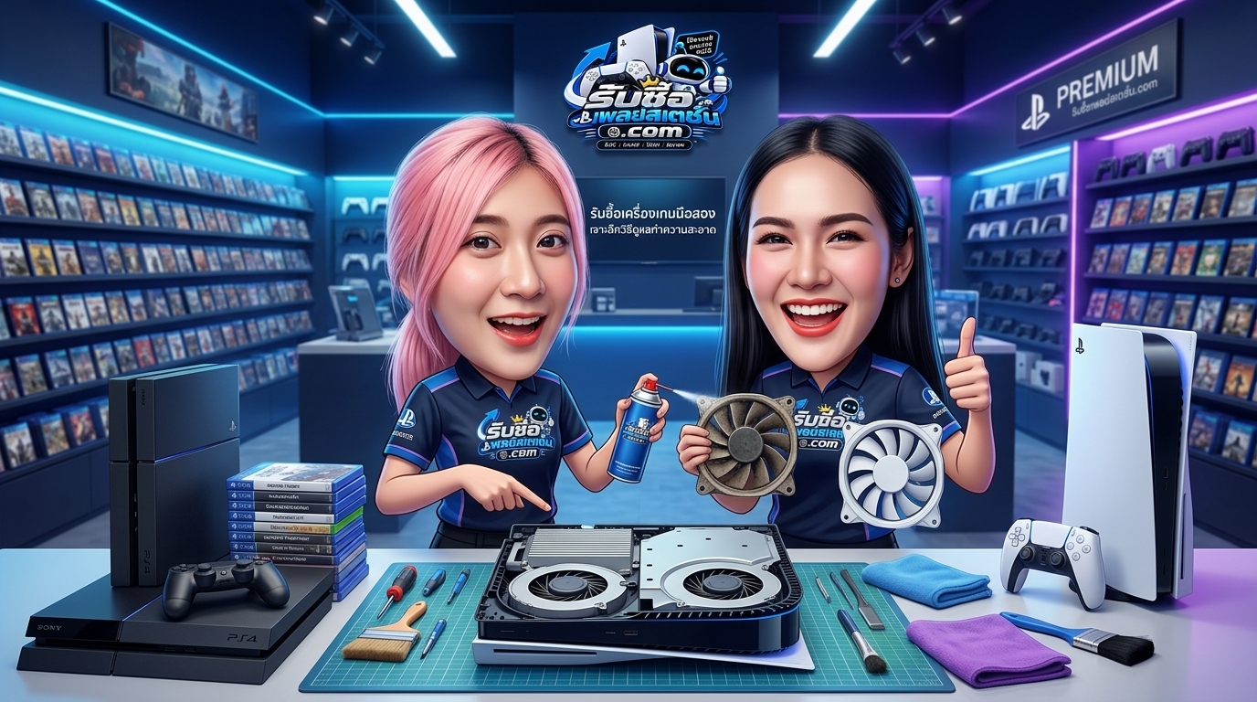 วิธีทำความสะอาดช่องระบายความร้อนเครื่องเกม PlayStation ก่อนนำมาขายในตลาดรับซื้อเครื่องเกมมือสอง