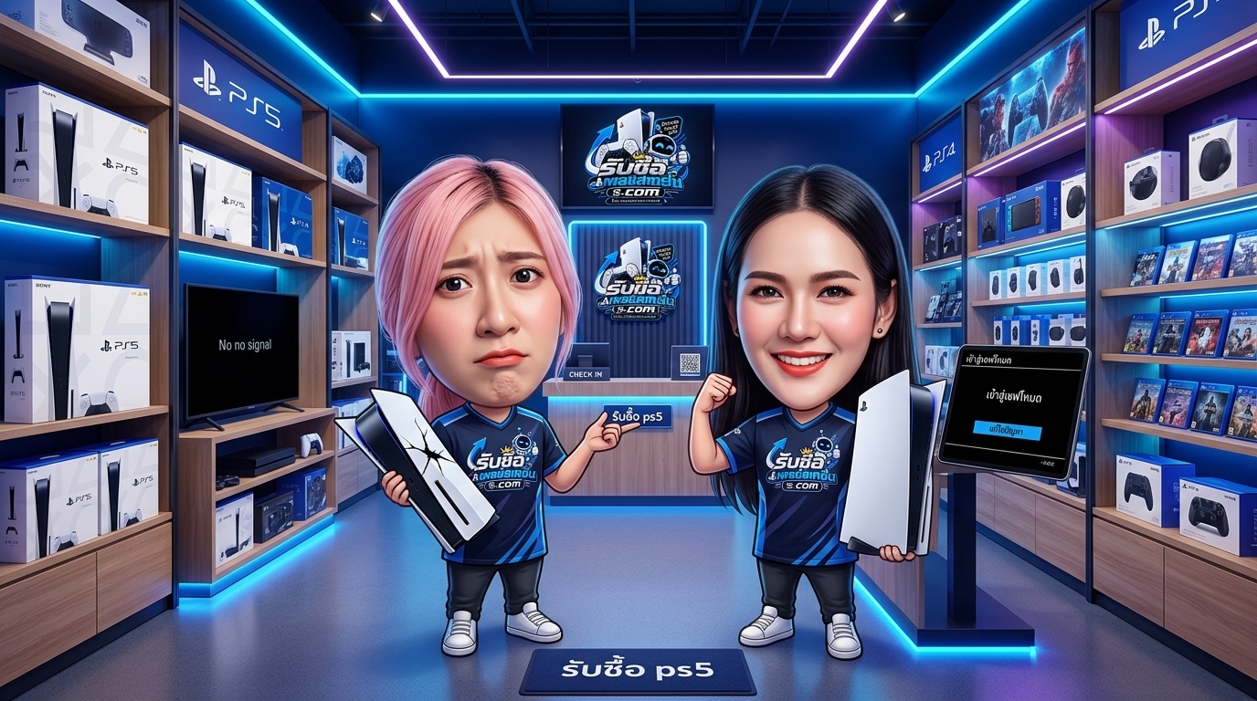 การตรวจสอบสภาพเครื่อง PlayStation 5 หน้าจอ Safe Mode และอุปกรณ์เสริมสำหรับเตรียมส่งร้านรับซื้อ PS5